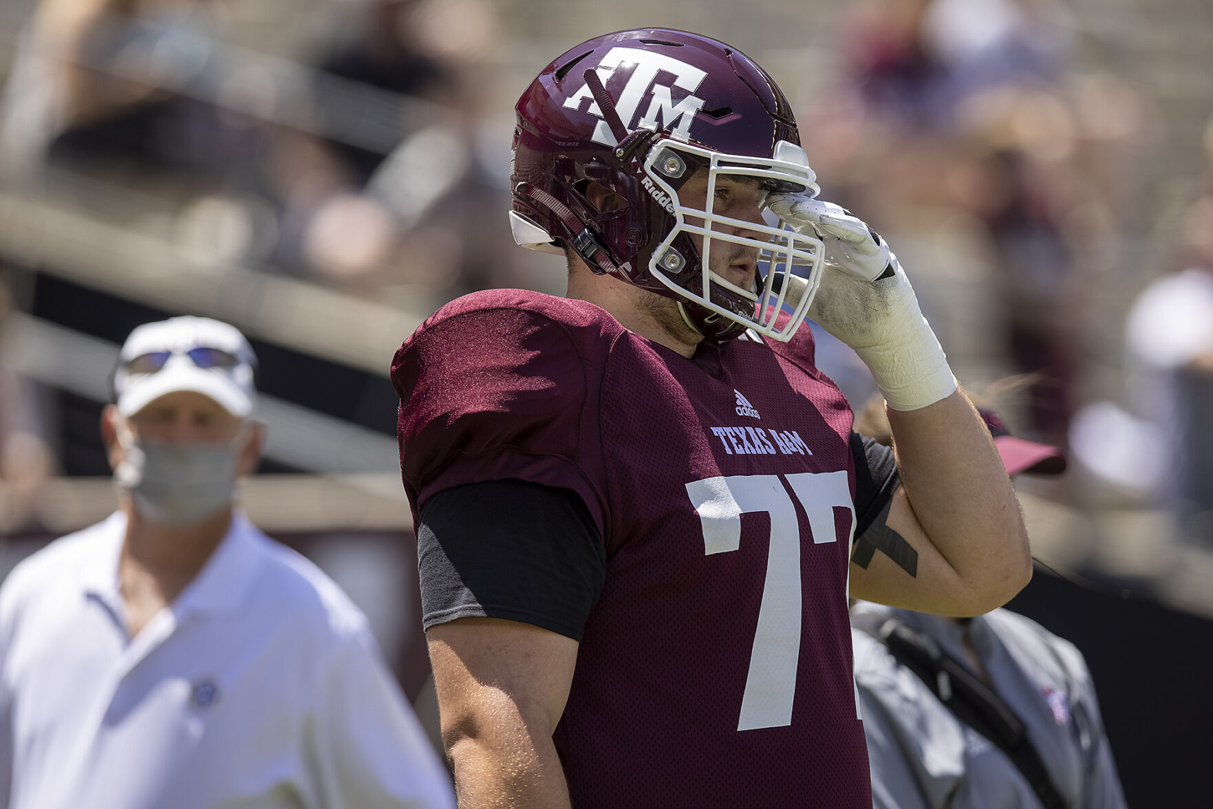 Maroon & White